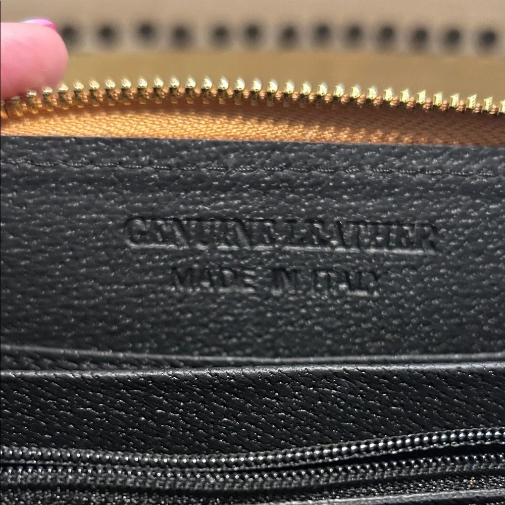 Brown Suede Coastal Cowgirl Studded Wallet with Shoulder Strap